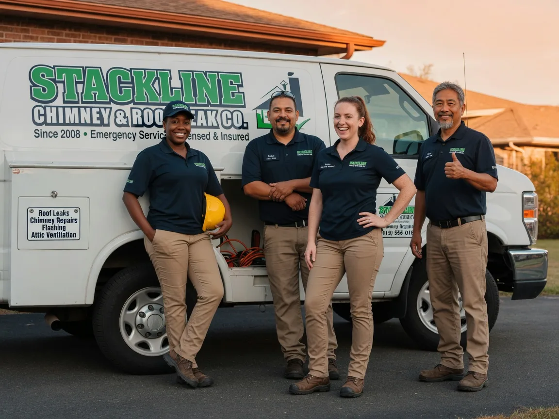 Chimney flashing repair company in Astoria, IL